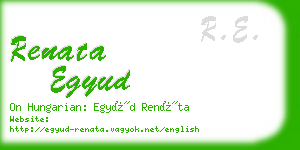 renata egyud business card